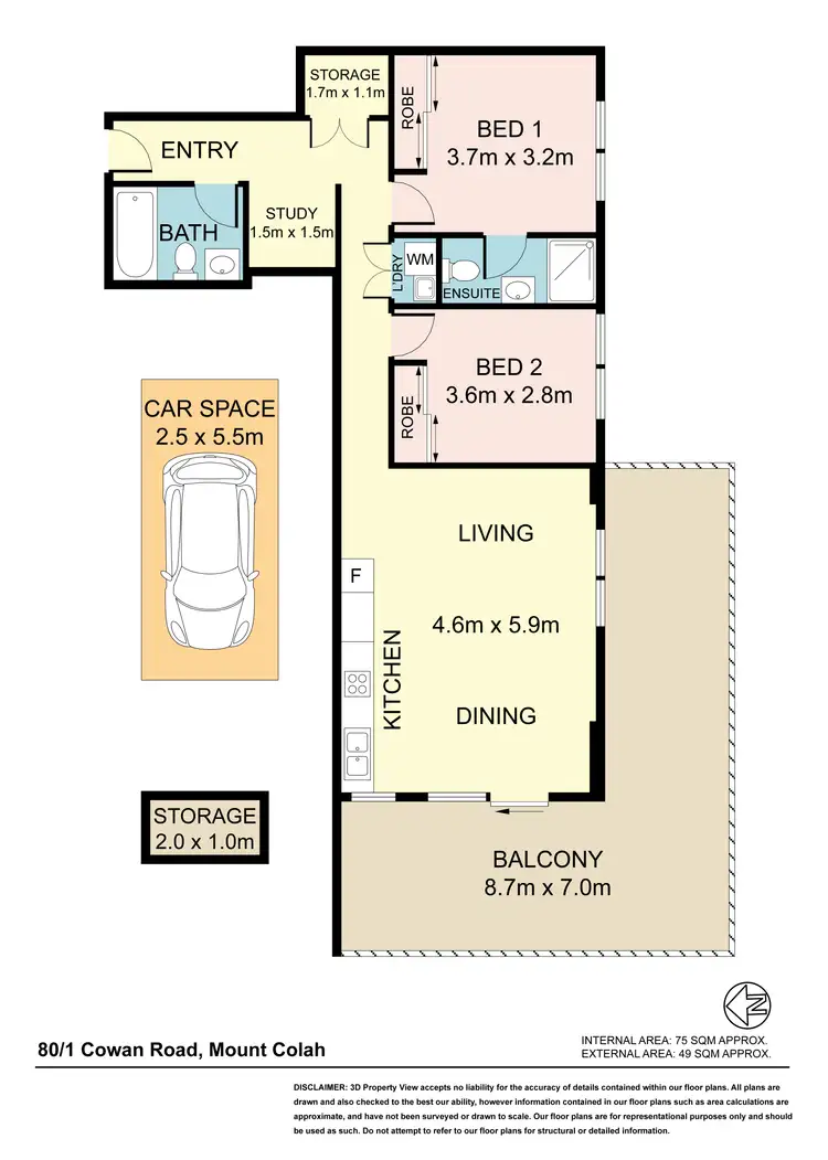Floorplan of Homely apartment listing, 80/1 Cowan Road, Mount Colah NSW 2079
