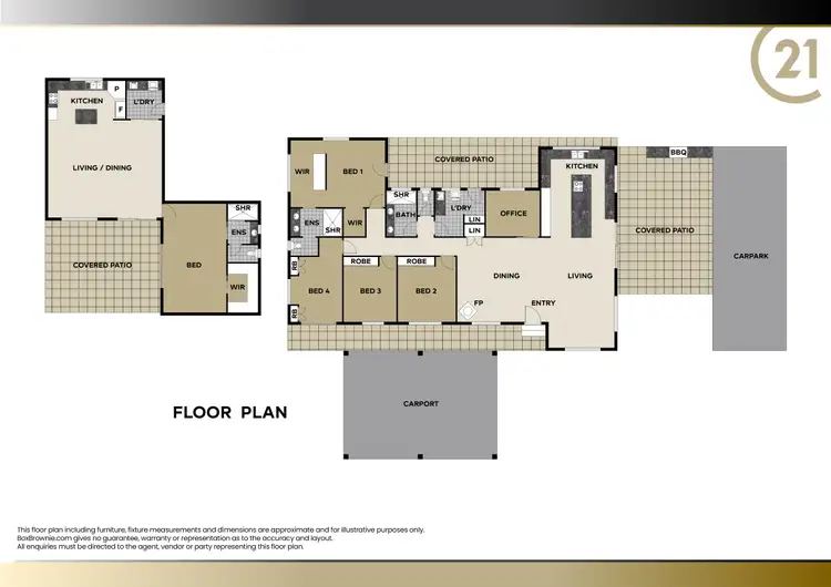 Floorplan of Homely rural property listing, 350 Glenview Road, Glenview QLD 4553