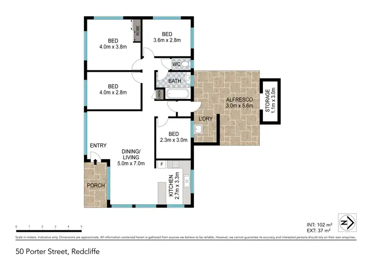 Floorplan of Homely house listing, 50 Porter Street, Redcliffe QLD 4020
