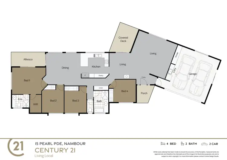 Floorplan of Homely house listing, 15 Pearl Parade, Nambour QLD 4560