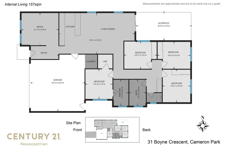 Floorplan of Homely house listing, 31 Boyne Crescent, Cameron Park NSW 2285