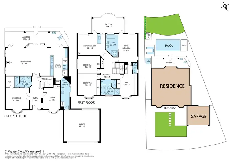 Floorplan of Homely house listing, 21 Voyager Close, Wannanup WA 6210