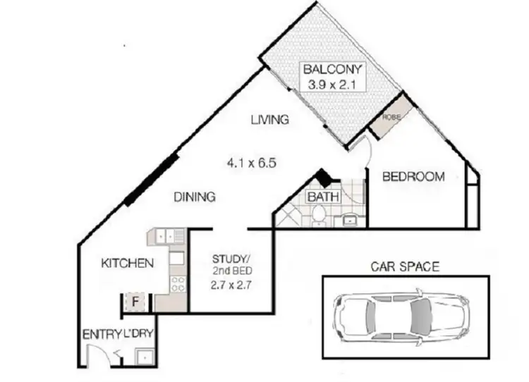 Floorplan of Homely apartment listing, 1708/2a Help Street, Chatswood NSW 2067