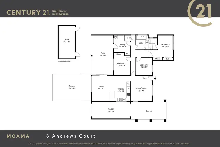 Floorplan of Homely house listing, 3 Andrews Court, Moama NSW 2731