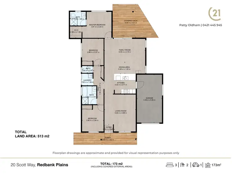 Floorplan of Homely house listing, 20 Scott Way, Redbank Plains QLD 4301