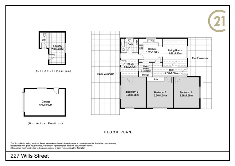 Floorplan of Homely house listing, 227 Wills Street, Broken Hill NSW 2880