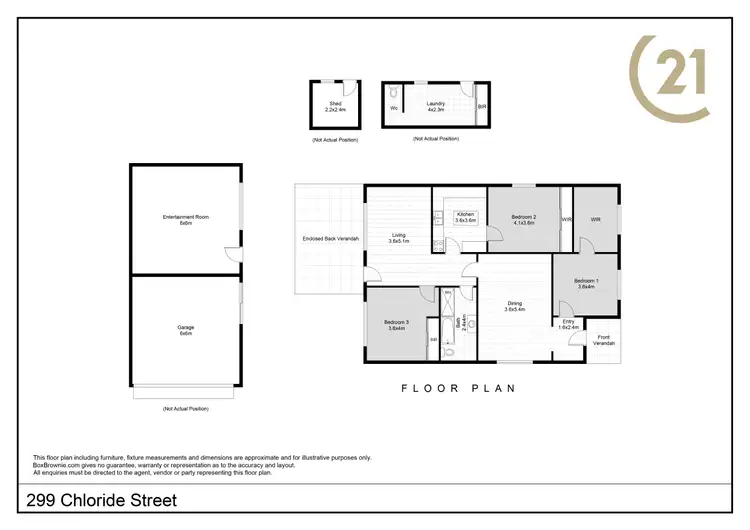 Floorplan of Homely house listing, 299 Chloride Street, Broken Hill NSW 2880