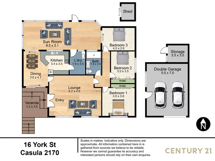Floorplan of Homely house listing, 16 York Street, Casula NSW 2170