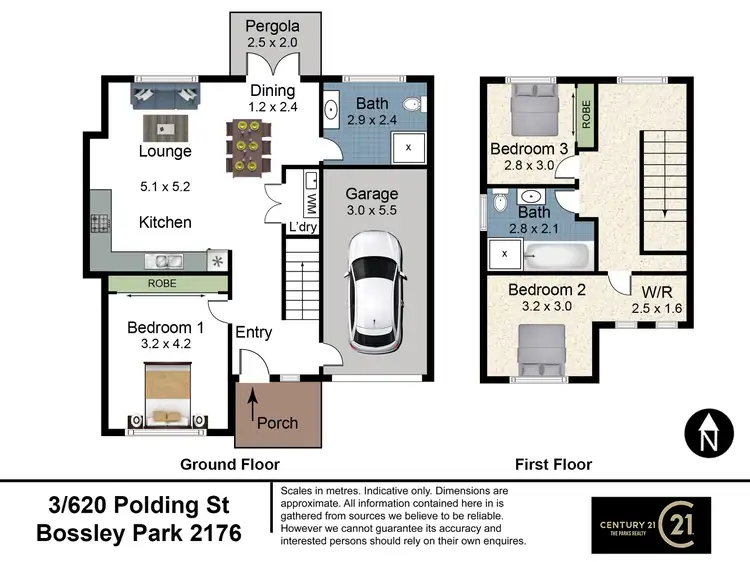 Floorplan of Homely townhouse listing, 3/620 Polding Street, Bossley Park NSW 2176
