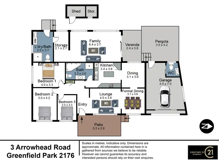 Floorplan of Homely house listing, 3 Arrowhead Road, Greenfield Park NSW 2176