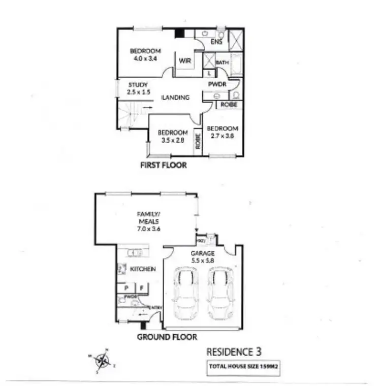 Floorplan of Homely townhouse listing, 3/8 Cardigan Avenue, Felixstow SA 5070