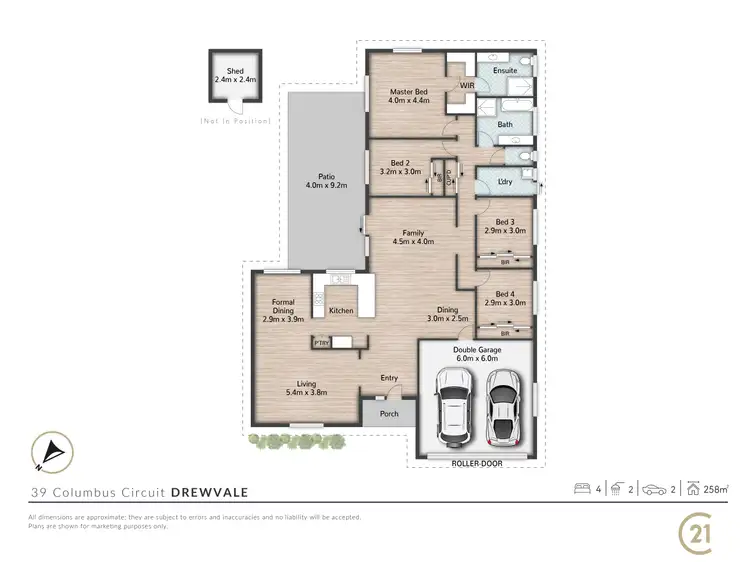 Floorplan of Homely house listing, 39 Columbus Circuit, Drewvale QLD 4116