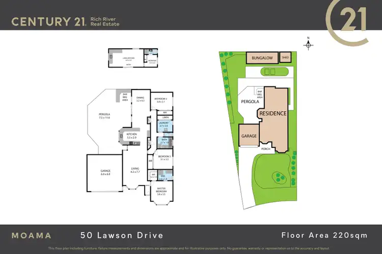 Floorplan of Homely house listing, 50 Lawson Drive, Moama NSW 2731