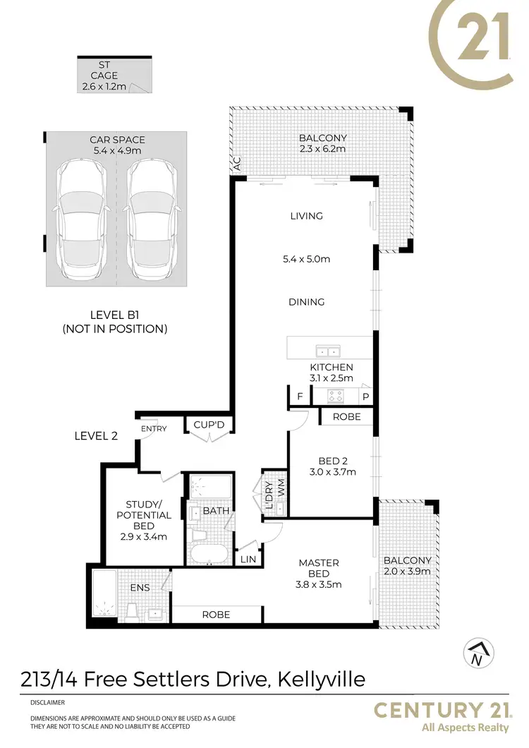 Floorplan of Homely apartment listing, 213/14 Free Settlers Drive, Kellyville NSW 2155