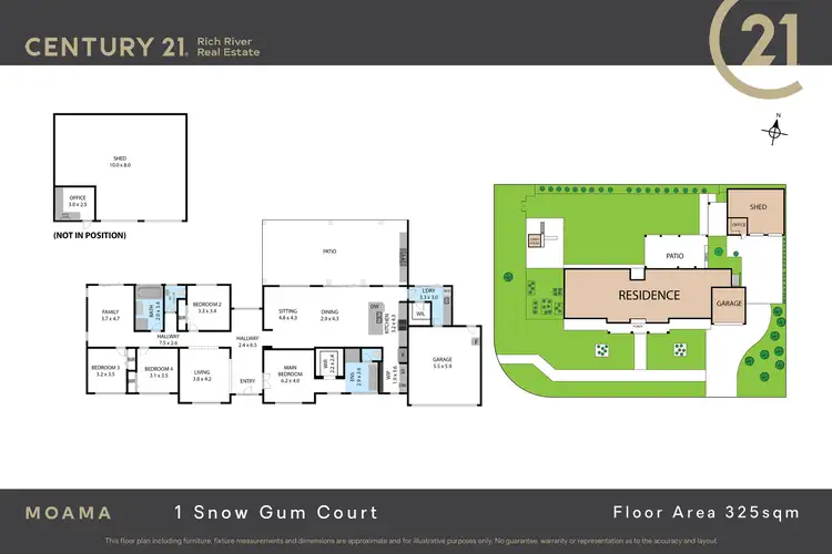 Floorplan of Homely house listing, 1 Snow Gum Court, Moama NSW 2731