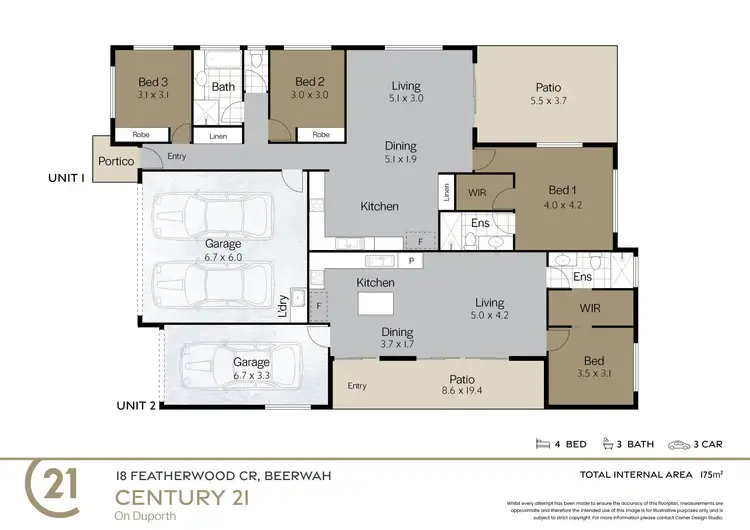 Floorplan of Homely house listing, 18 Featherwood Crescent, Beerwah QLD 4519