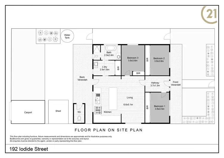 Floorplan of Homely house listing, 192 Iodide Street, Broken Hill NSW 2880