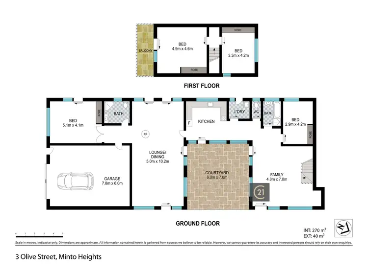 Floorplan of Homely house listing, 3 Olive Street, Minto Heights NSW 2566
