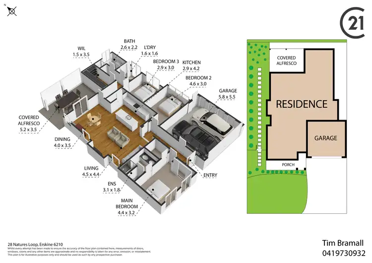 Floorplan of Homely house listing, 28 Natures Loop, Erskine WA 6210