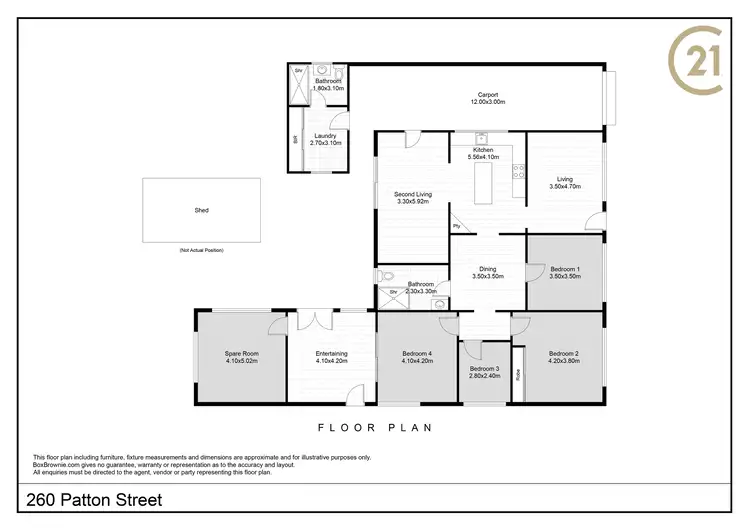 Floorplan of Homely house listing, 260 Patton Street, Broken Hill NSW 2880