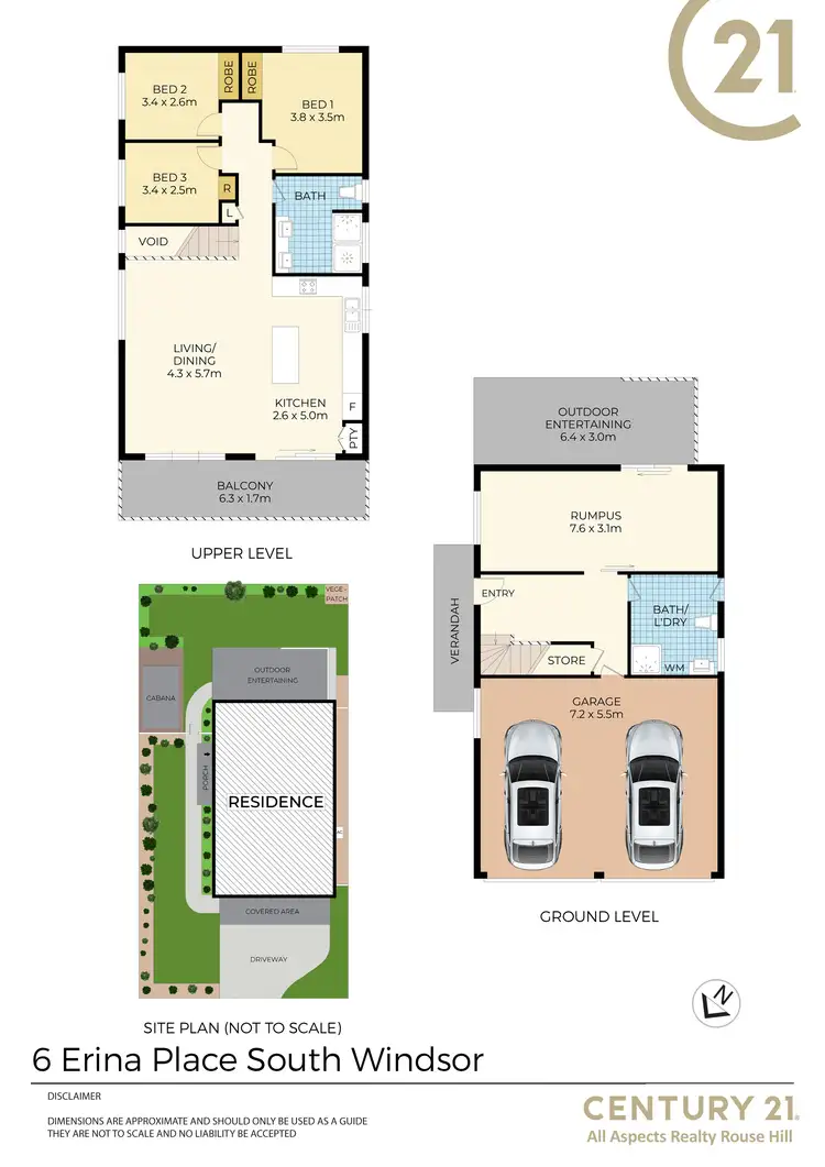 Floorplan of Homely house listing, 6 Erina Place, South Windsor NSW 2756