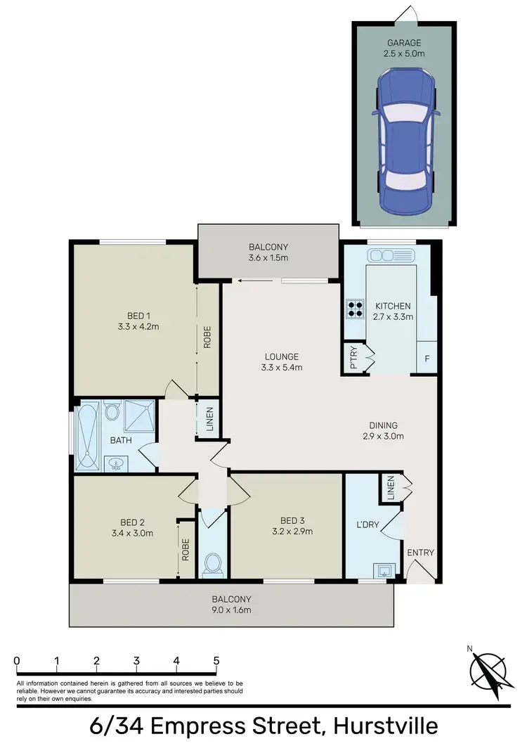 Floorplan of Homely apartment listing, 6/34-38 Empress Street, Hurstville NSW 2220