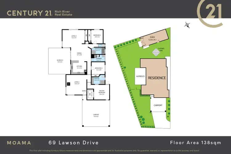 Floorplan of Homely house listing, 69 Lawson Drive, Moama NSW 2731
