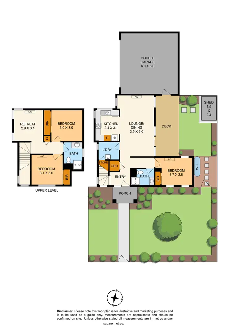Floorplan of Homely townhouse listing, 1/2 Mcbean Street, Clayton VIC 3168