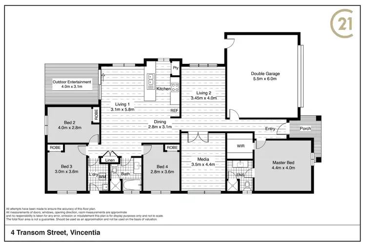 Floorplan of Homely house listing, 4 Transom Street, Vincentia NSW 2540