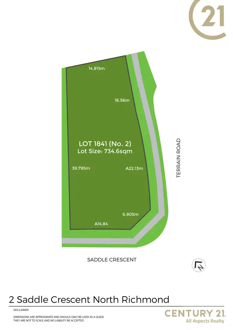 Floorplan of Homely land listing, 2 Saddle Crescent, North Richmond NSW 2754