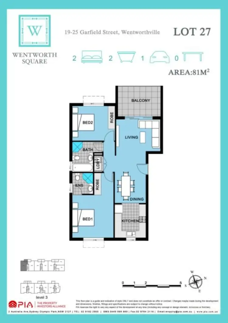 Floorplan of Homely unit listing, 27/19-25 Garfield Street, Wentworthville NSW 2145