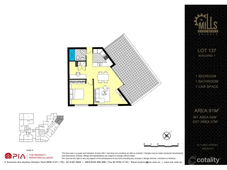 Floorplan of Homely unit listing, 809/27 Dressler Court, Merrylands NSW 2160
