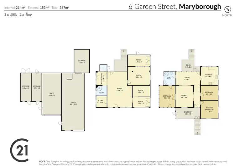 Floorplan of Homely house listing, 6 Garden Street, Maryborough QLD 4650