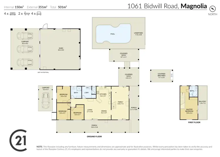 Floorplan of Homely rural property listing, 1061 Bidwill Road, Bidwill QLD 4650