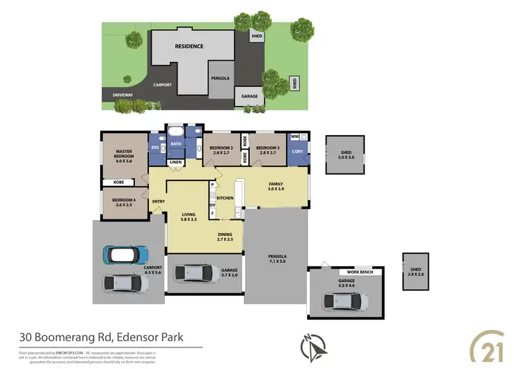 Floorplan of Homely house listing, 30 Boomerang Road, Edensor Park NSW 2176