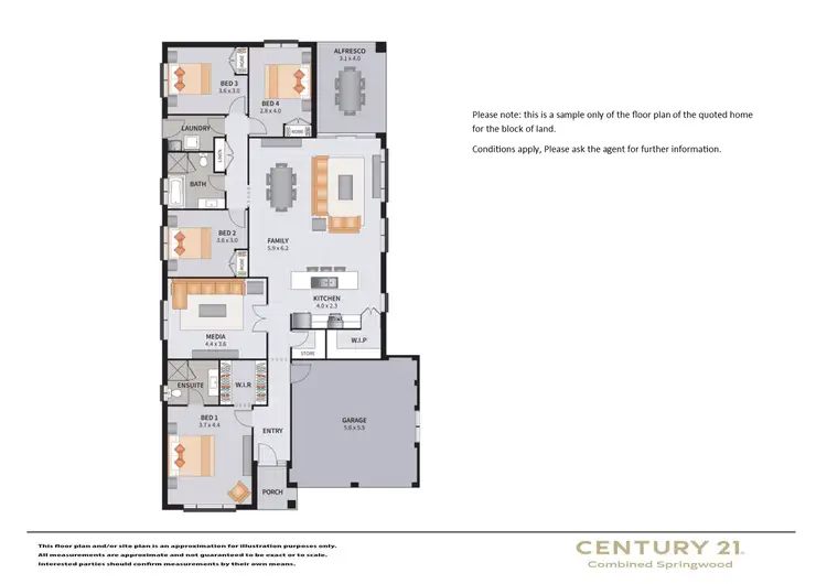 Floorplan of Homely land listing, Address available on request