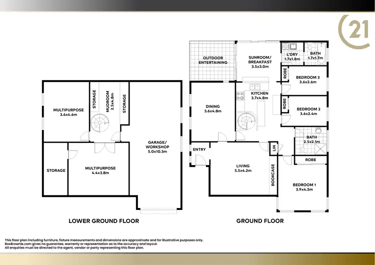 Floorplan of Homely house listing, 225 Park Avenue, Kotara NSW 2289