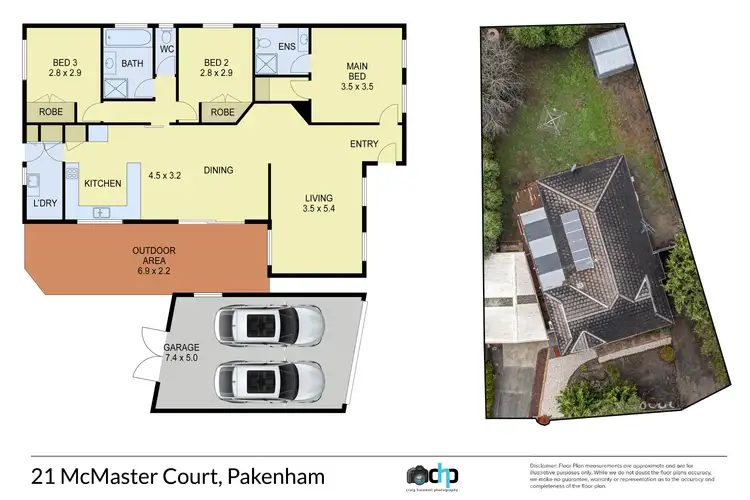 Floorplan of Homely house listing, 21 McMaster Court, Pakenham VIC 3810