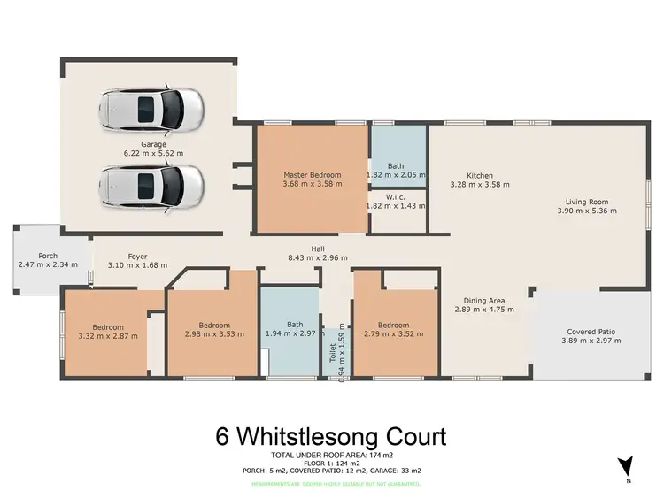 Floorplan of Homely house listing, 6 Whistlesong Court, Gympie QLD 4570