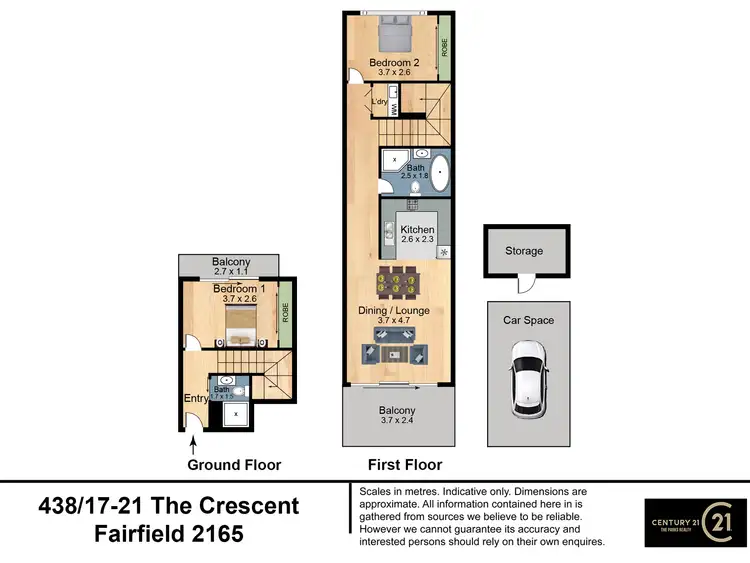 Floorplan of Homely apartment listing, 438/17-21 The Crescent, Fairfield NSW 2165