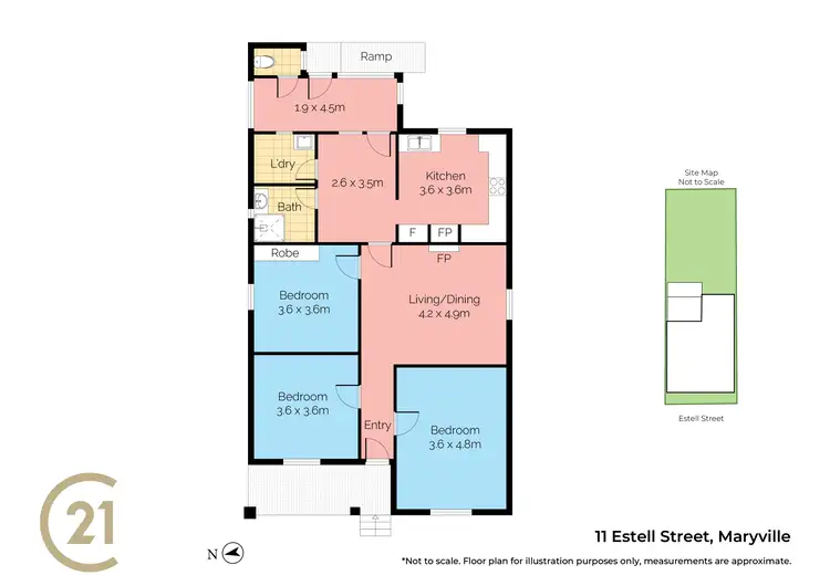 Floorplan of Homely house listing, 11 Estell Street, Maryville NSW 2293