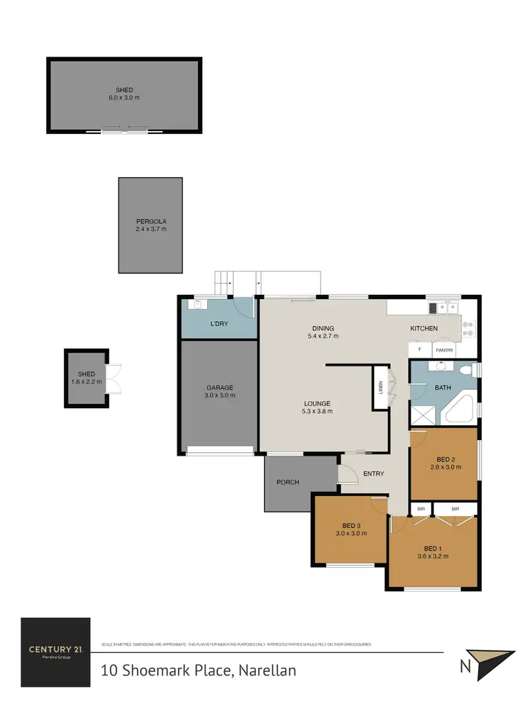 Floorplan of Homely house listing, 10 Shoemark Place, Narellan NSW 2567