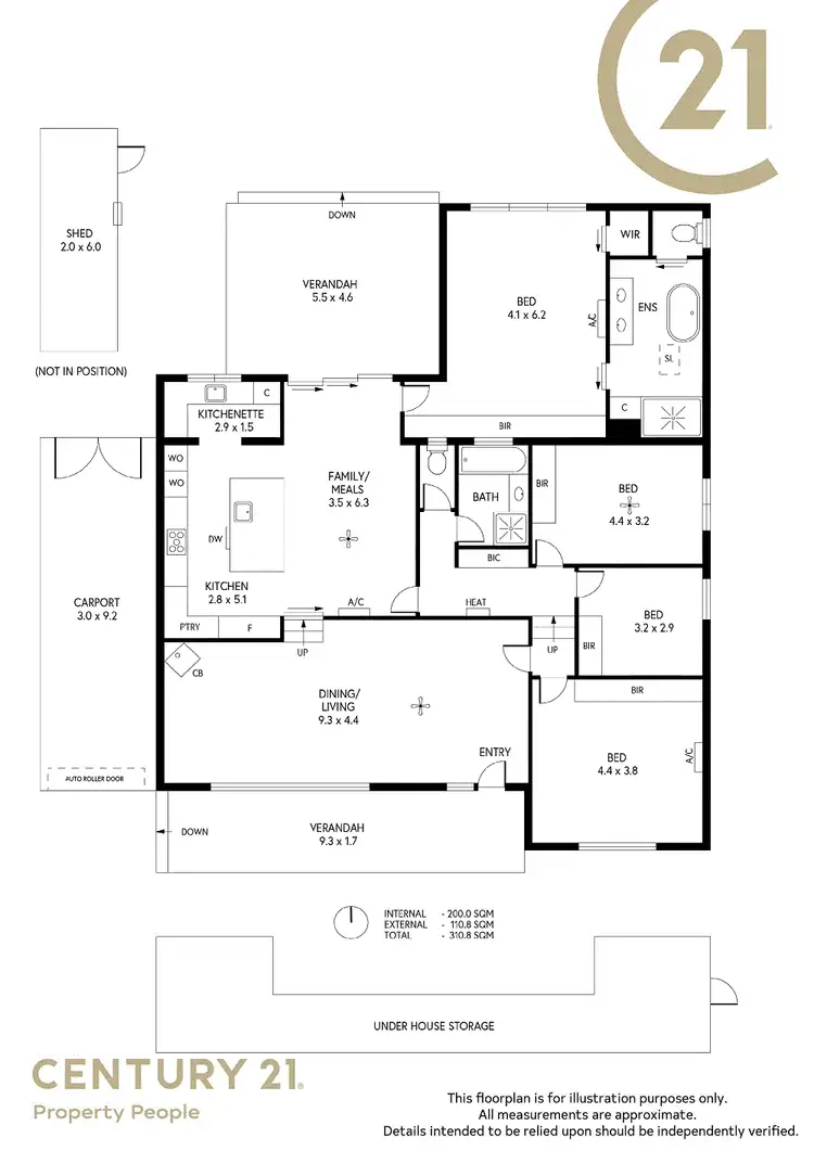 Floorplan of Homely house listing, 4 Caspar Street, Fairview Park SA 5126