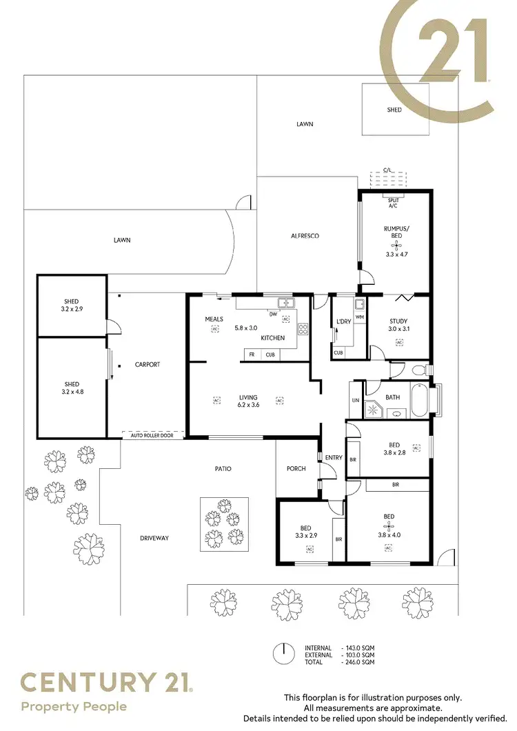 Floorplan of Homely house listing, 11 Vicenzo Street, Fairview Park SA 5126