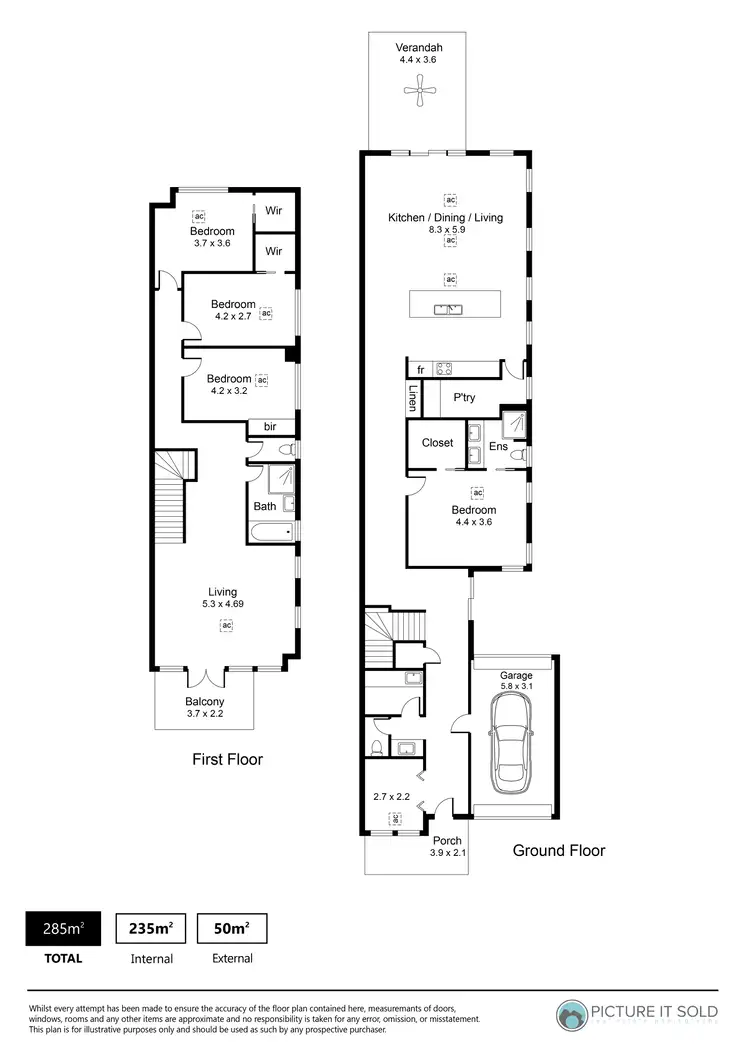 Floorplan of Homely house listing, 1a Hannam Avenue, Grange SA 5022