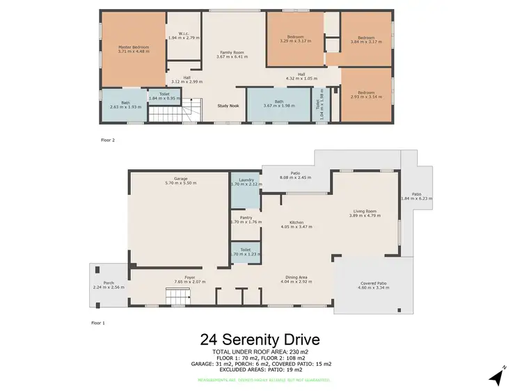 Floorplan of Homely house listing, 24 Serenity Drive, Southside QLD 4570