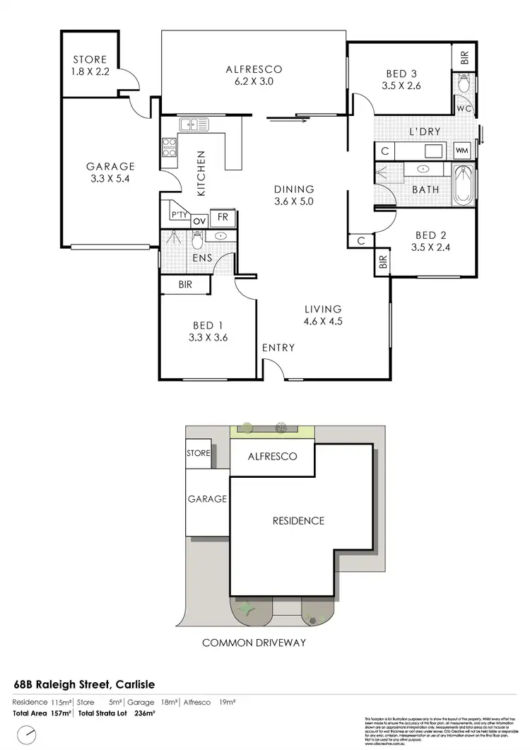 Floorplan of Homely house listing, 68B Raleigh Street, Carlisle WA 6101