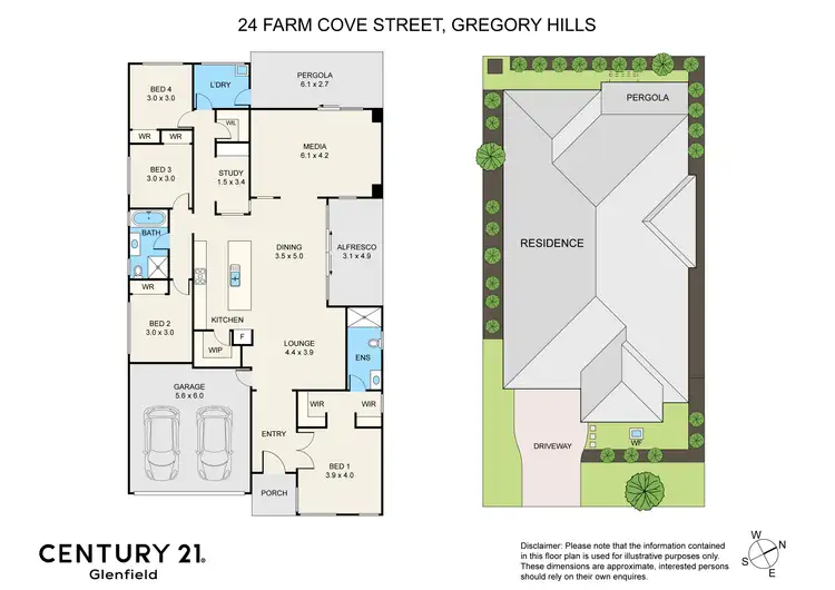 Floorplan of Homely house listing, 24 Farm Cove Street, Gregory Hills NSW 2557