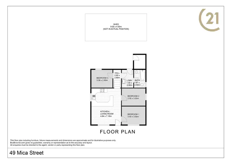 Floorplan of Homely house listing, 49 Mica Street, Broken Hill NSW 2880
