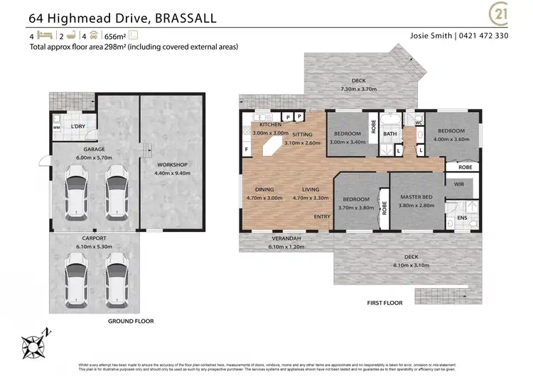 Floorplan of Homely house listing, 64 Highmead Drive, Brassall QLD 4305